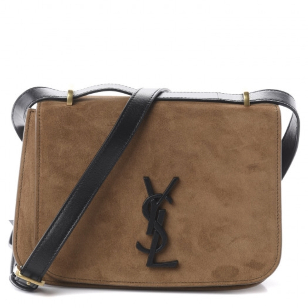 Yves Saint Laurent Tan Suede Crossbody Bag